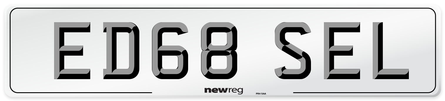 ED68 SEL Number Plate from New Reg